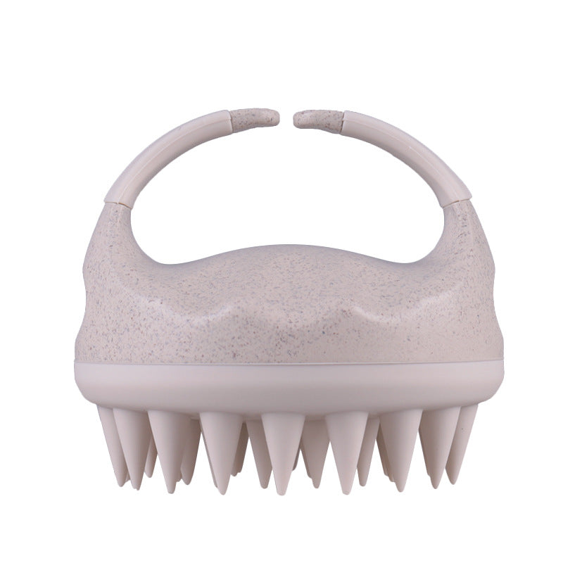 Wheat Straw Silicone Shampoo Comb Massage Brush Hairdressing Bath