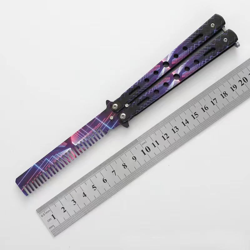 Butterfly Comb Folding Knife Tool