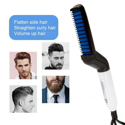 Hair Straightener Men Multifunctional Comb Curling Electric Brush