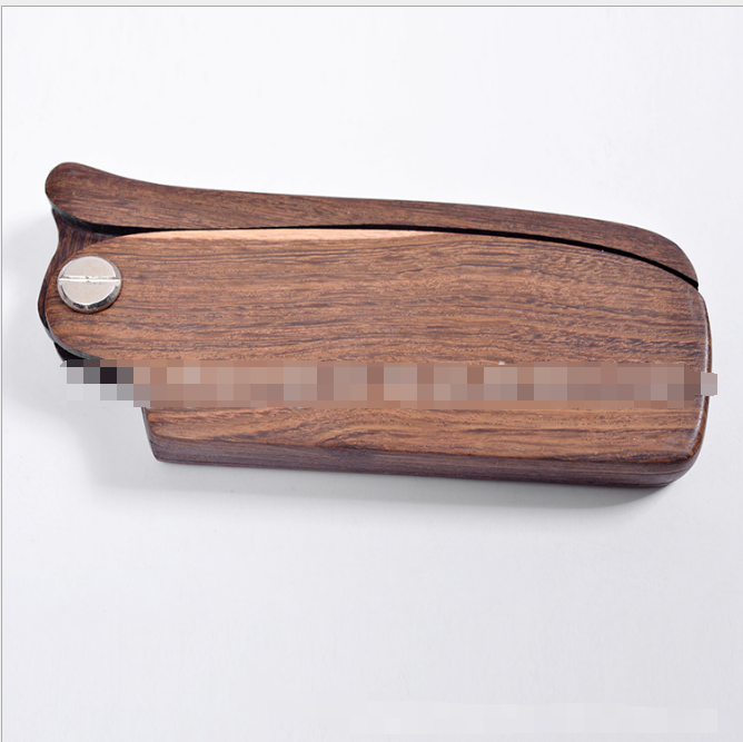 Folding comb beard comb black gold sandalwood comb