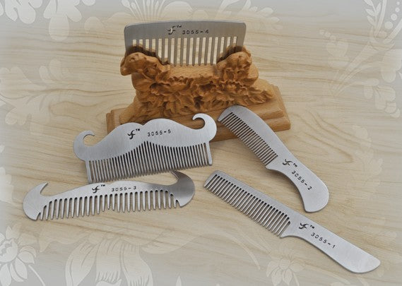 Stainless Steel Beard & Hair Combs