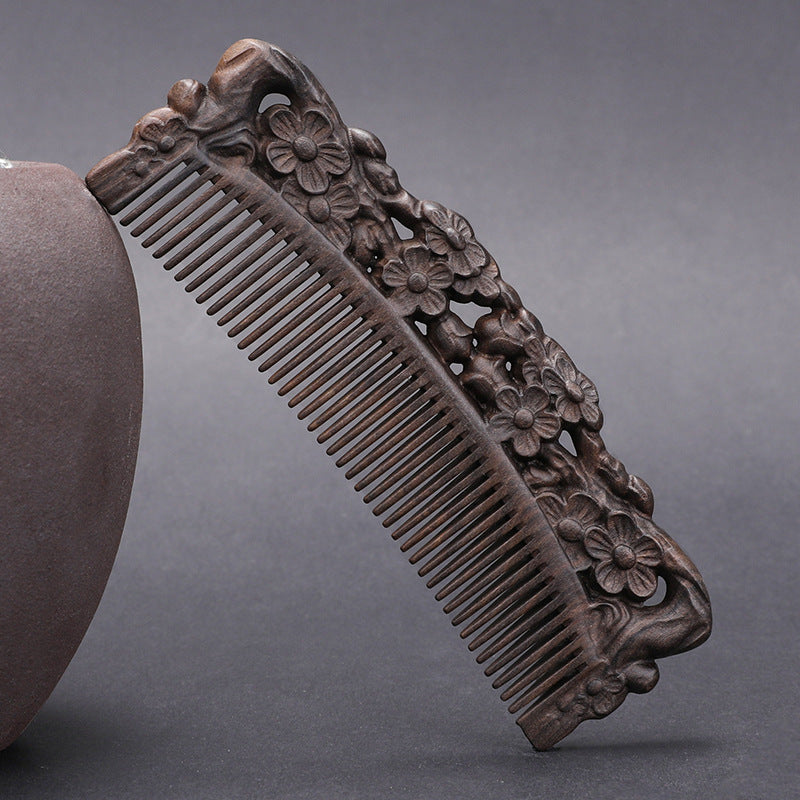 Fashion Ebony Double-sided Carved Comb