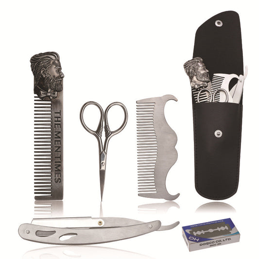 Stainless Steel Beard Template Comb Trim Styling Tool