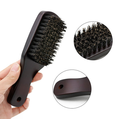 Men's Beard Comb Pig Temple Hair Wooden Handle Long Handle