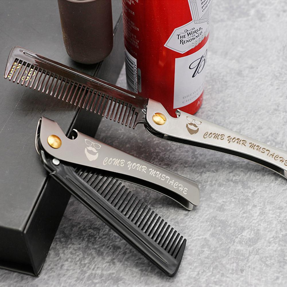 Stainless steel folding comb