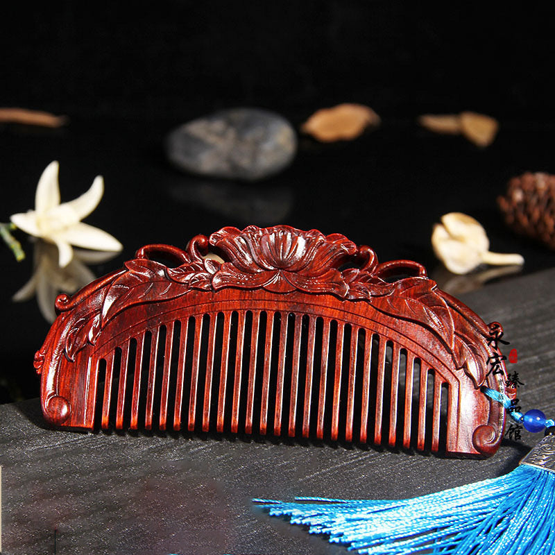 Red Sandalwood Comb Mahogany Angel Wing Comb