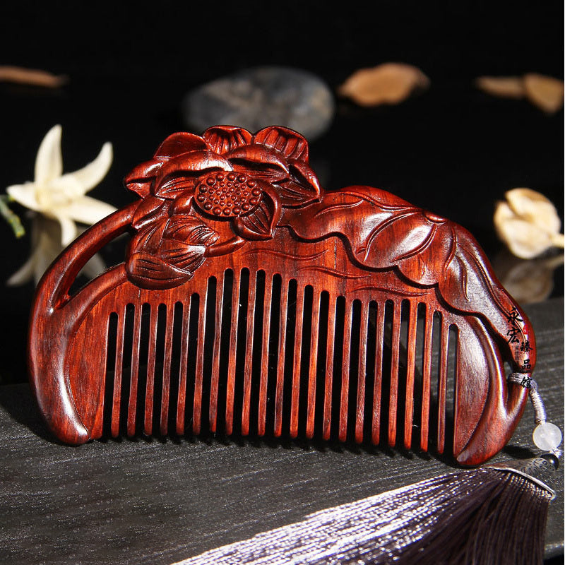 Red Sandalwood Comb Mahogany Angel Wing Comb