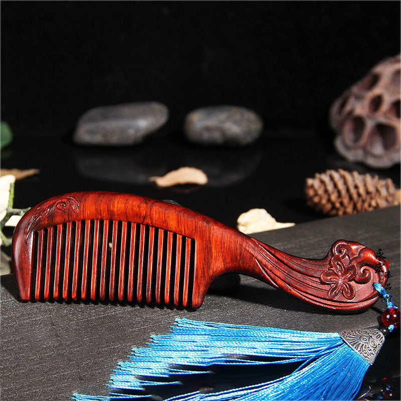 Red Sandalwood Comb Mahogany Angel Wing Comb