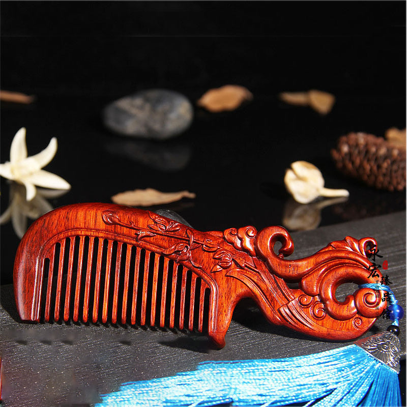 Red Sandalwood Comb Mahogany Angel Wing Comb