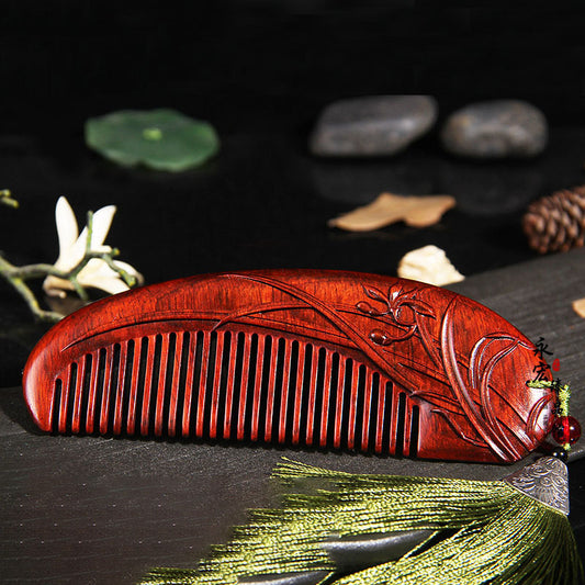 Red Sandalwood Comb Mahogany Angel Wing Comb