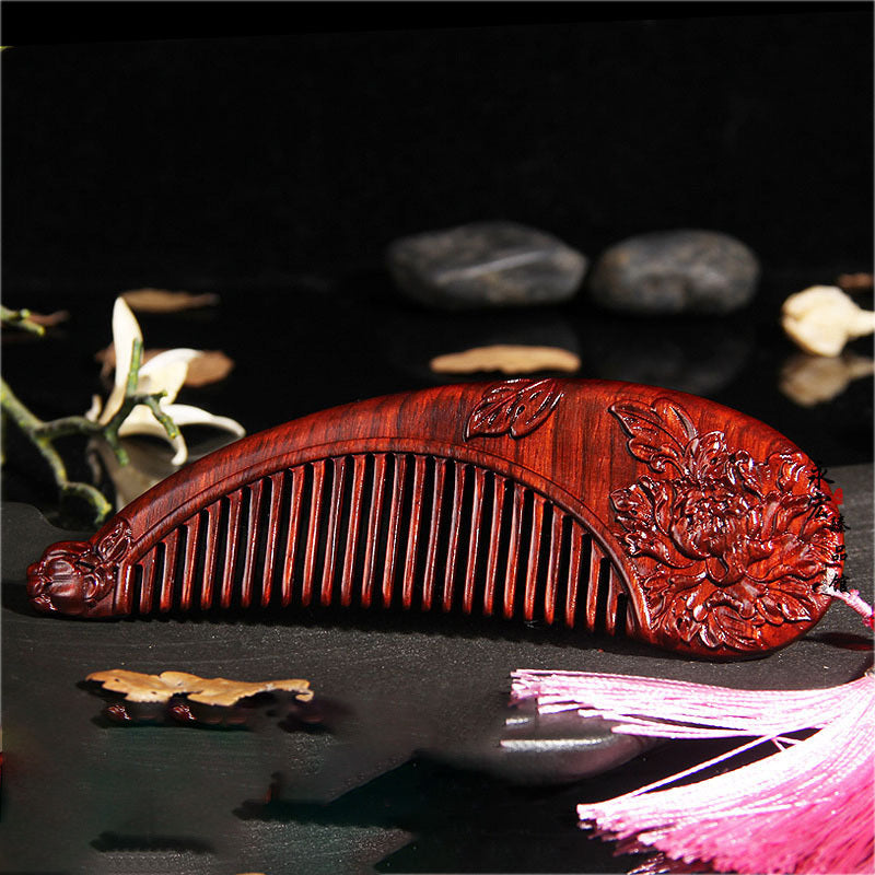 Red Sandalwood Comb Mahogany Angel Wing Comb