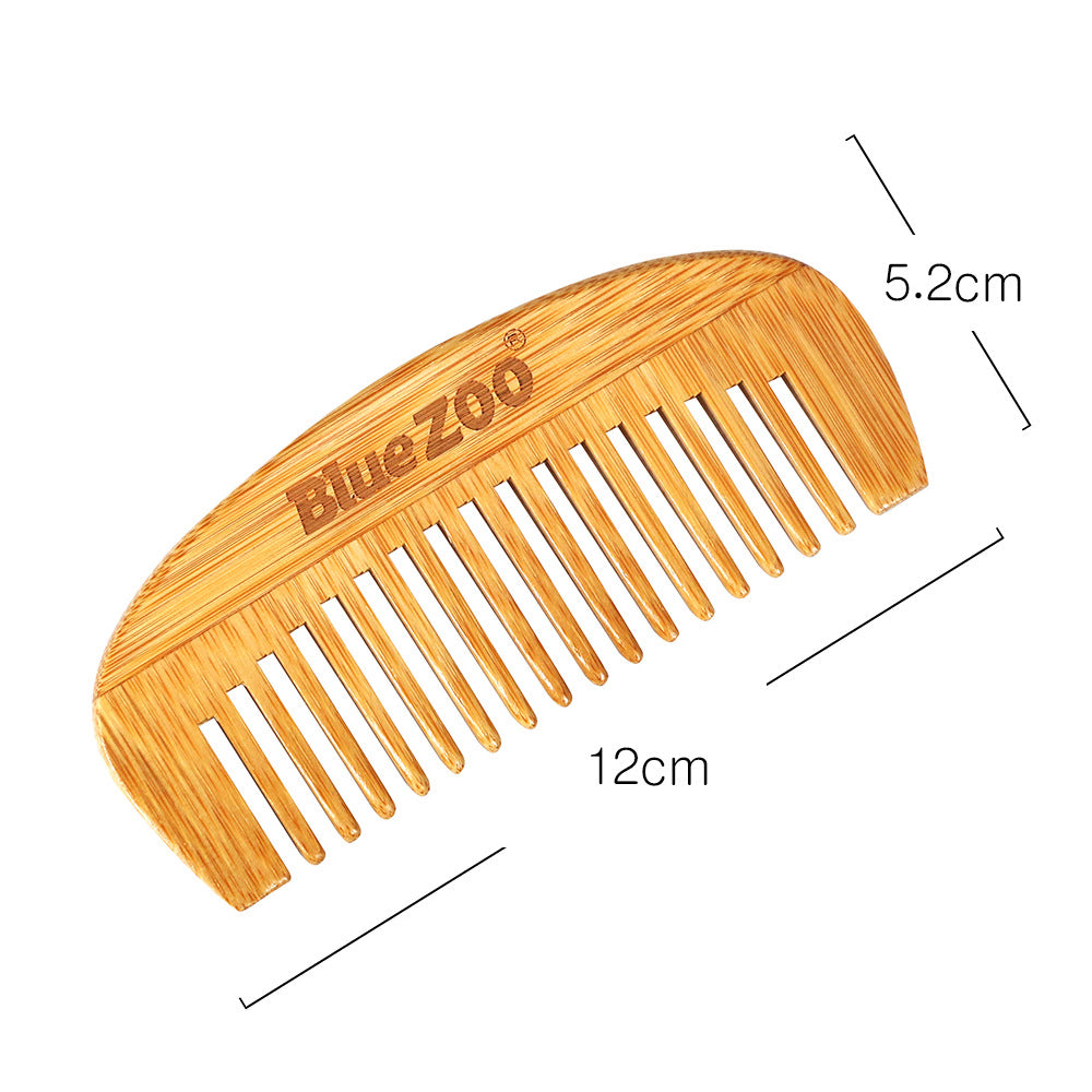 Bamboo Crescent Hair Portable Hairdressing Comb Wooden Comb Anti-static