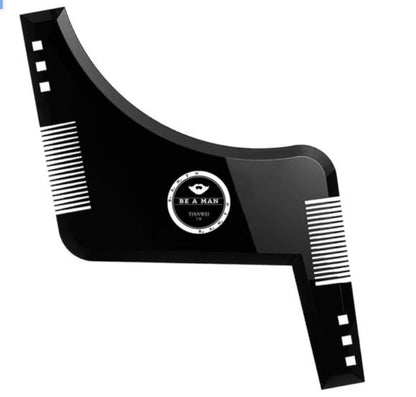 Black swivel moustache comb