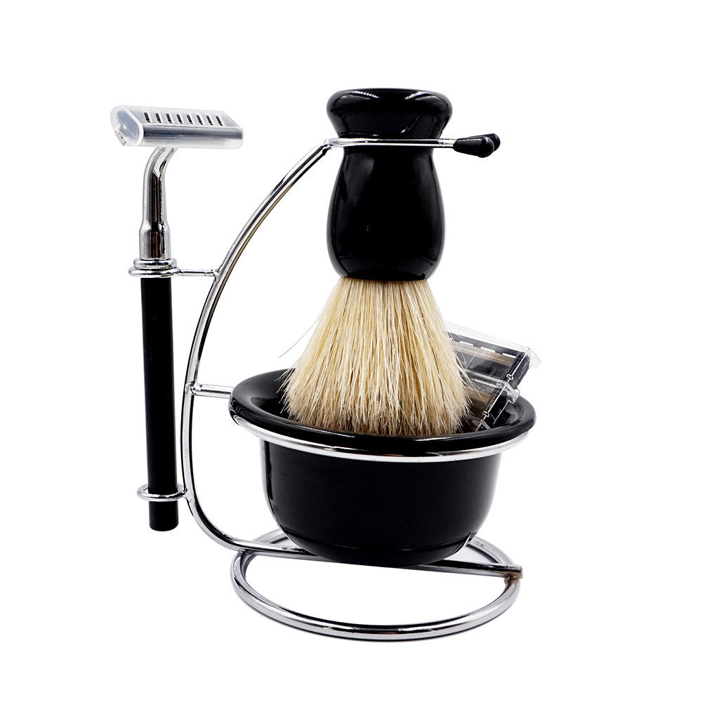 4 In 1 Men's Razor Set Male Facial Beard Cleaning Brush