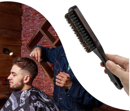 Man Beard Brush Beard Cleaning Brush Pig Bristle Beard