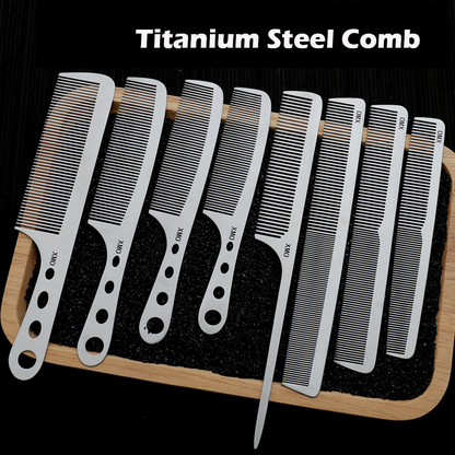 Hairdressing Titanium Steel Professional Comb High-Quality Comb