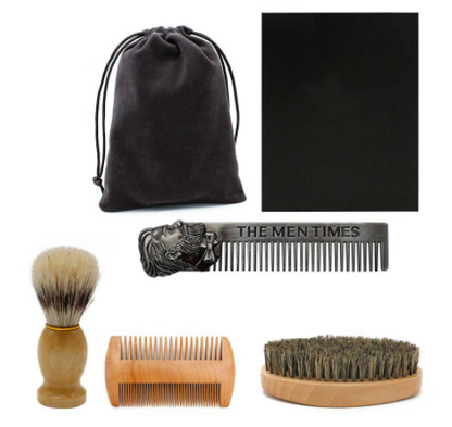 Double-sided Comb Beard Brush Shaving Styling Template Comb