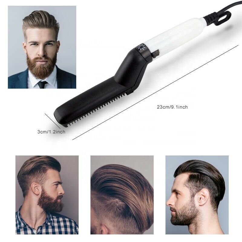 Hair Straightener Men Multifunctional Comb Curling Electric Brush