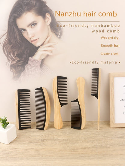 Hair Shunfa Electric Bamboo And Wood Splicing Comb