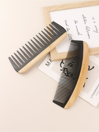 Hair Shunfa Electric Bamboo And Wood Splicing Comb