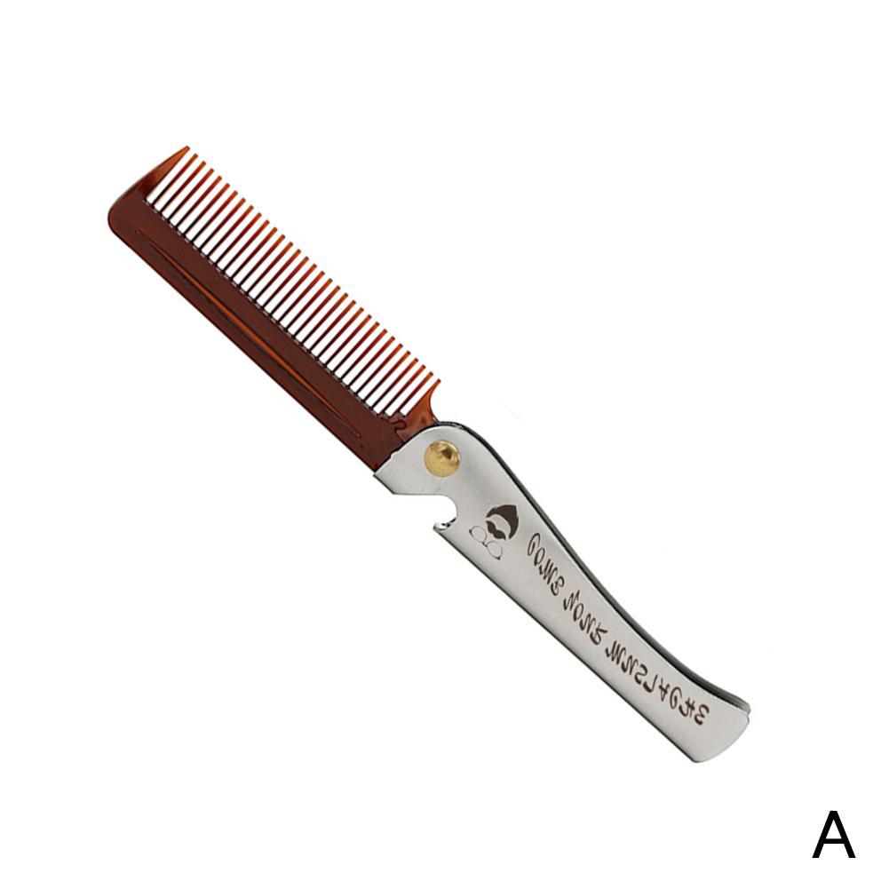 Stainless steel folding comb