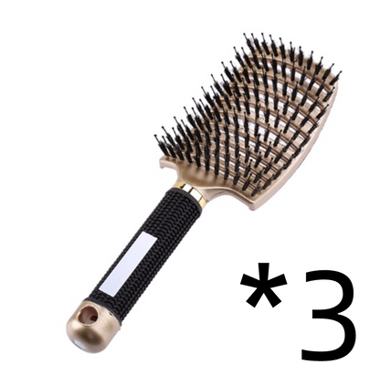 Women Detangler Hair Brush Bristle Nylon Scalp Massage Teaser