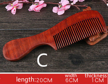 Red sandalwood comb