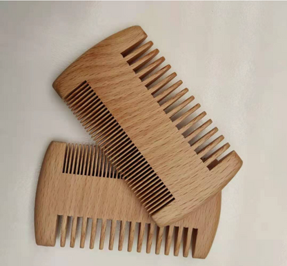 Simple Retro Double-sided Peach And Beech Comb