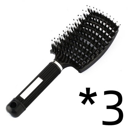 Women Detangler Hair Brush Bristle Nylon Scalp Massage Teaser