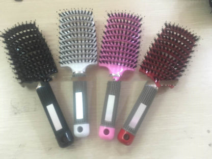 Large Curved Rib Comb Bristle Curved Massage Nine-row Comb