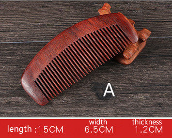 Red sandalwood comb