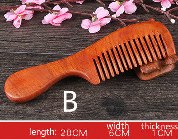 Red sandalwood comb