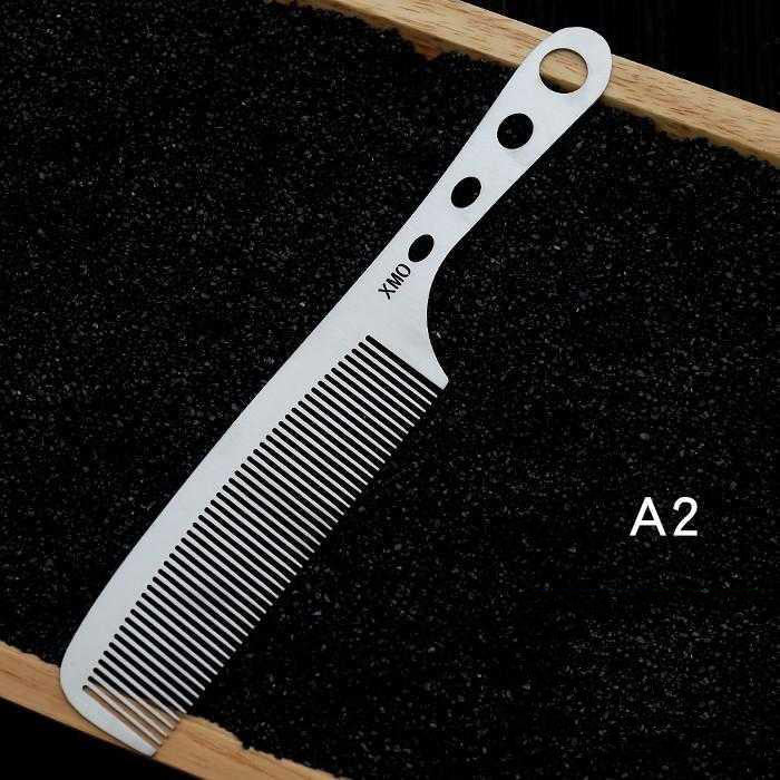 Stainless steel hair cutting comb