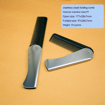 Stainless Steel Folding Comb Small And Easy To Carry Comb