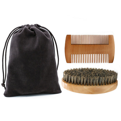 Grate Comb Pig Bristles Oval Brush Styling Comb