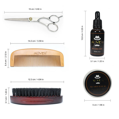 ALIVER men's beard portable styling comb beard comb