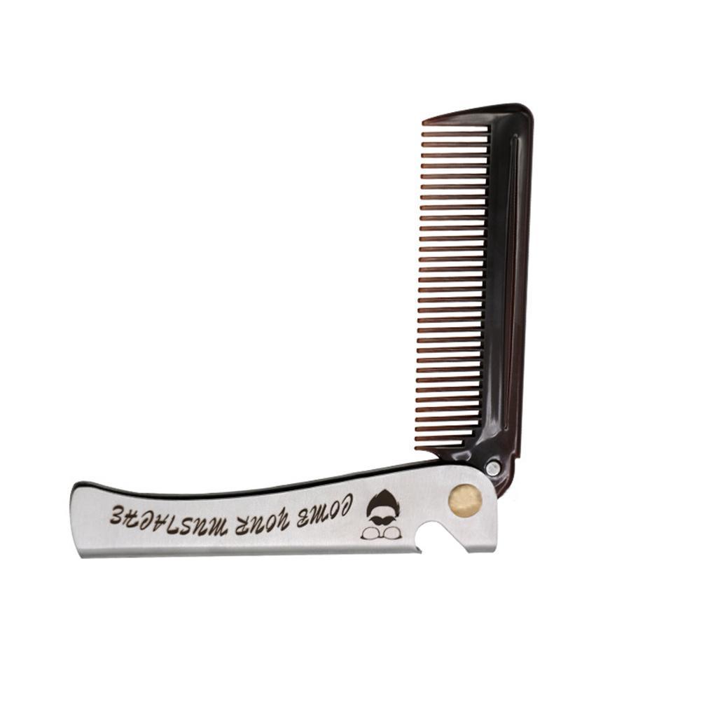 Stainless steel folding comb