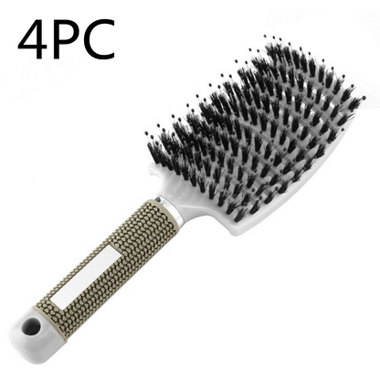 Women Detangler Hair Brush Bristle Nylon Scalp Massage Teaser