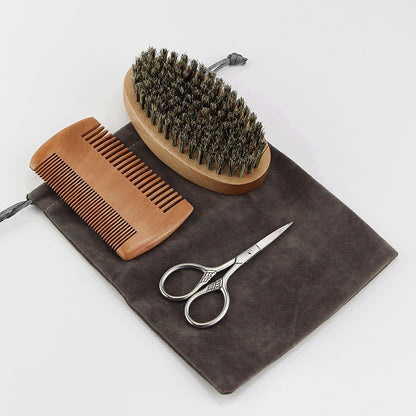 Grate Comb Pig Bristles Oval Brush Styling Comb