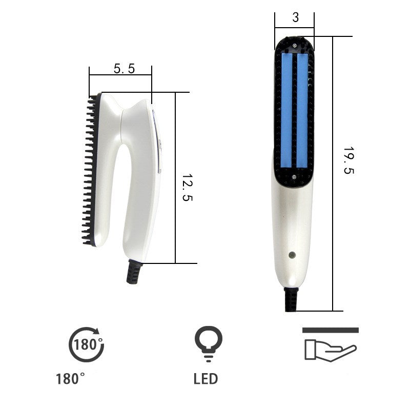 Folding new electric men's beard styling comb