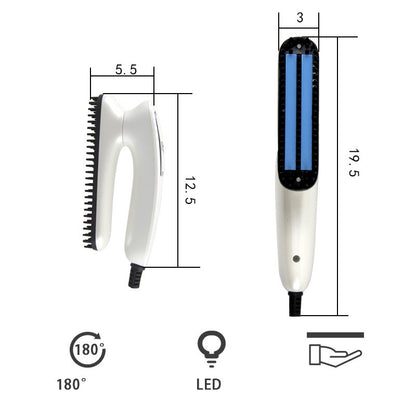 Folding new electric men's beard styling comb