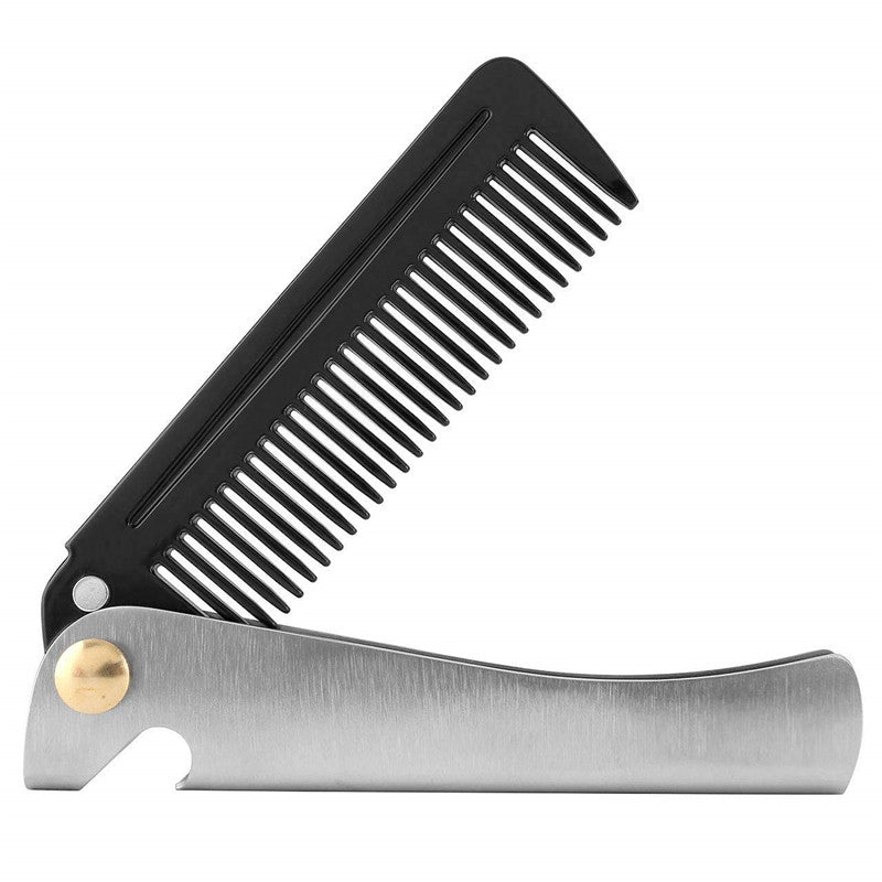 Folding Portable Pocket Men's Oil Hair Comb Folding Comb