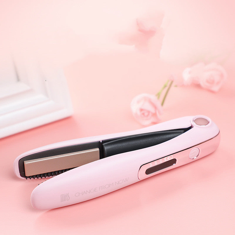 Cordless Hair Straightener for Travel Straightening and Curling