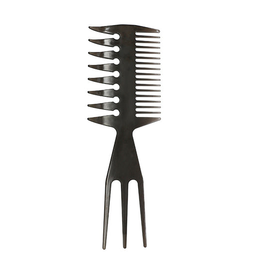 Retro oil hair comb shape double-sided comb