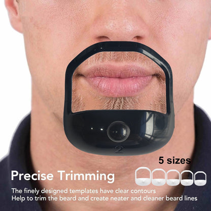 Beard Modeling Template 5-piece Beard Guide