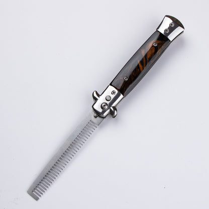 Comb Stainless Steel Automatic Spring Folding Portable