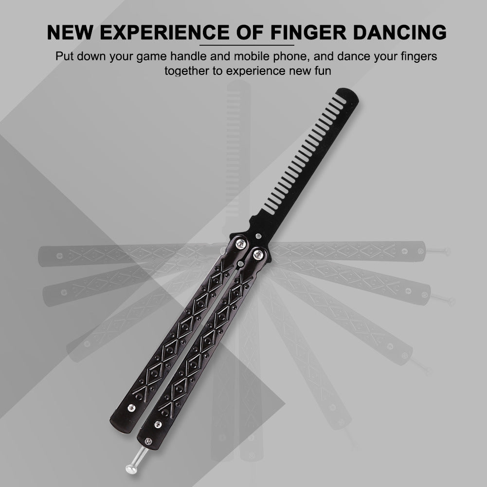 Folding Butterfly Comb Stainless Steel Practice Comb – Tactical Comb