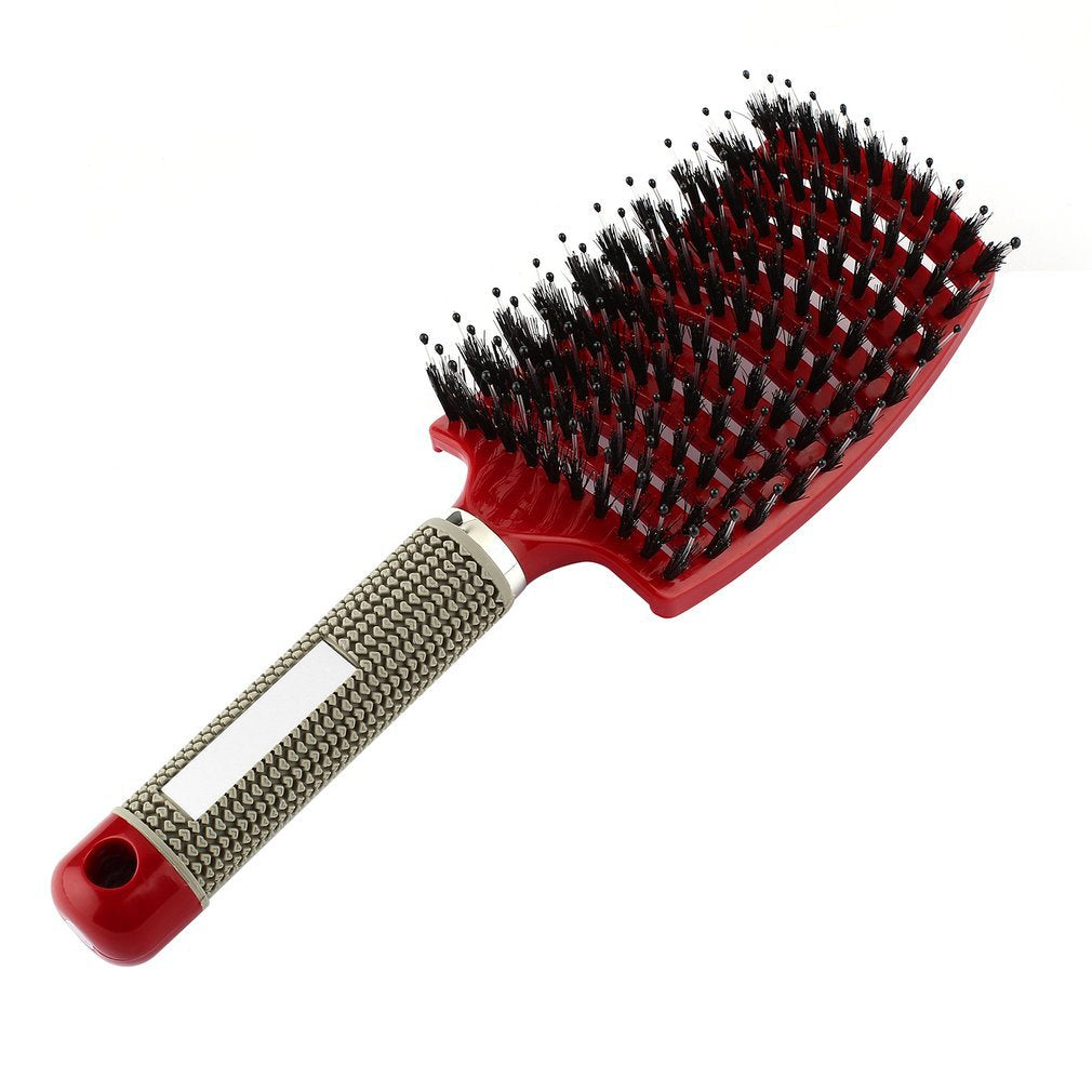 Large Curved Rib Comb Bristle Curved Massage Nine-row Comb