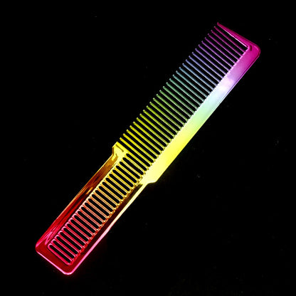 Electroplating Rainbow Hair Comb Styling