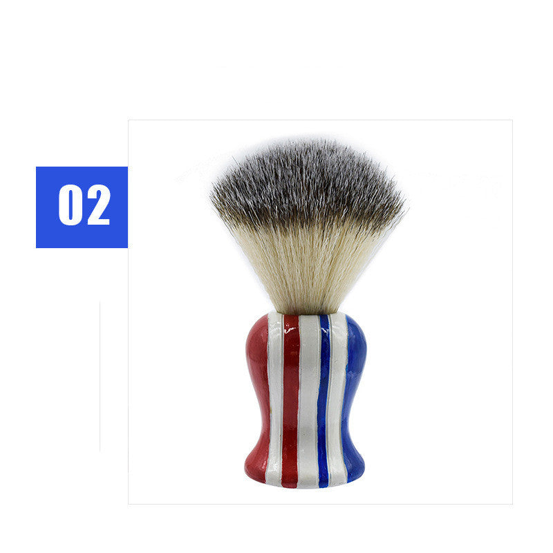 Men's Beauty Shaving Beard Brush Striped Foam Brush